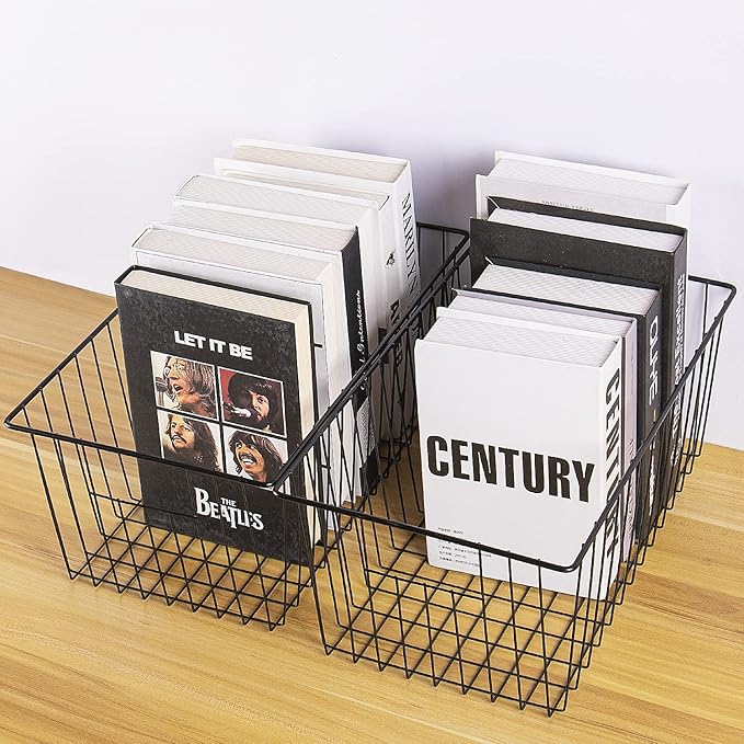 16inch Freezer Wire Storage Organizer Baskets, Household Refrigerator Bin - Image 5