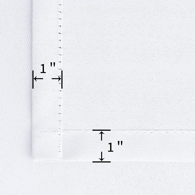 BGment White Curtains 54 Inches Length - Image 5