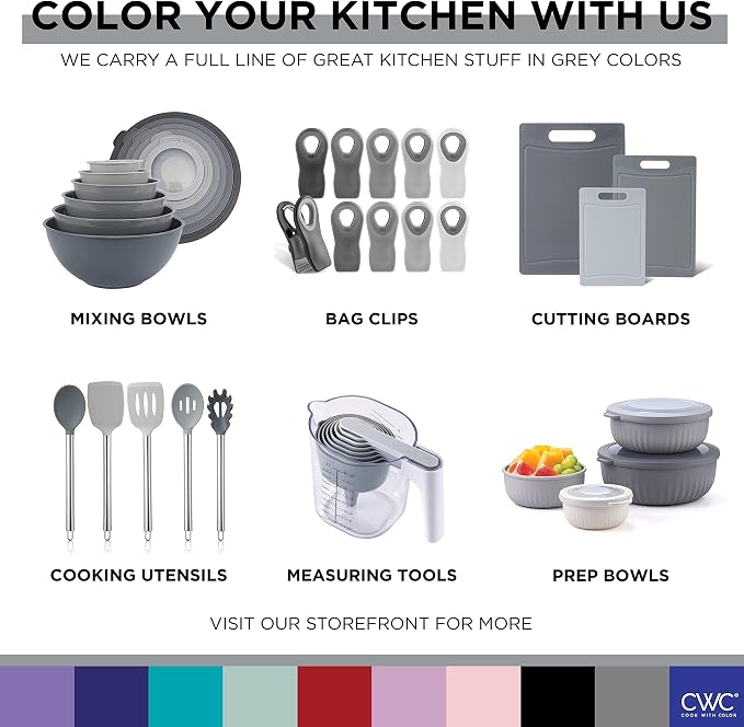 COOK WITH COLOR Bag Clips, Heavy Duty Chip Clip and Refrigerator Magnet Clips - Image 9