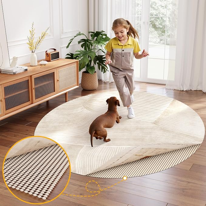 Non-Slip Rug Pad Gripper Round 4 Feet, Anti Skid Mat - Image 7