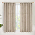 YoungsTex Dark Oatmeal Linen Curtains 54 Inch Length by YoungsTex