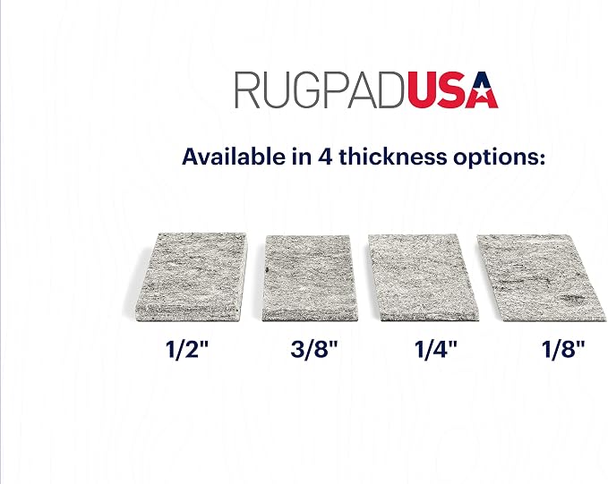 RUGPADUSA - Dual Surface - 4'10" x 6'10" - 3/8" Thick - Felt + Rubber - - Image 9