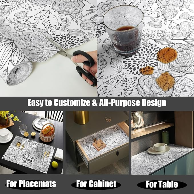 Shelf and Drawer Liner for Kitchen Cabinets, Non-Adhesive and Strong Non-Slip - Image 7