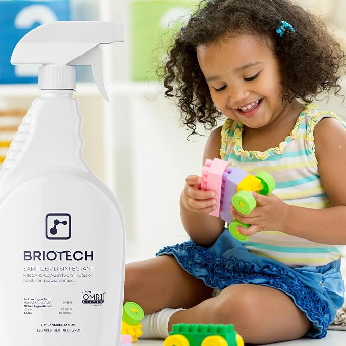 BRIOTECH Sanitizer Disinfectant Hypochlorous Spray, Kill 99.99% of Viruses & - Image 6