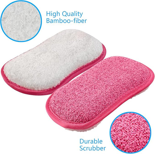10 Pack Kitchen Dish Sponges Scrubber Non-Scratch Multi-Purpose Dishcloths - Image 2