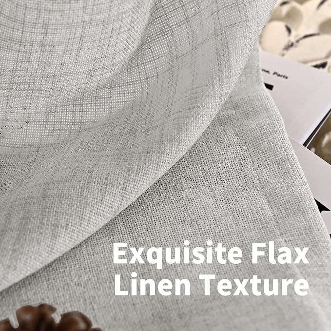 YoungsTex Linen Curtains 63 Inch Length - Image 4