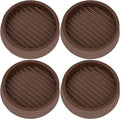 3X3 Round Rubber Caster Cups, Non Slip Furniture Pads, Anti-Slip Gripper by VOCOMO
