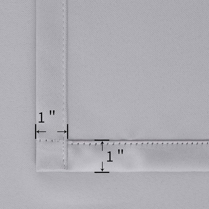 BGment Light Grey Blackout Curtains 45 Inches Length - Image 6