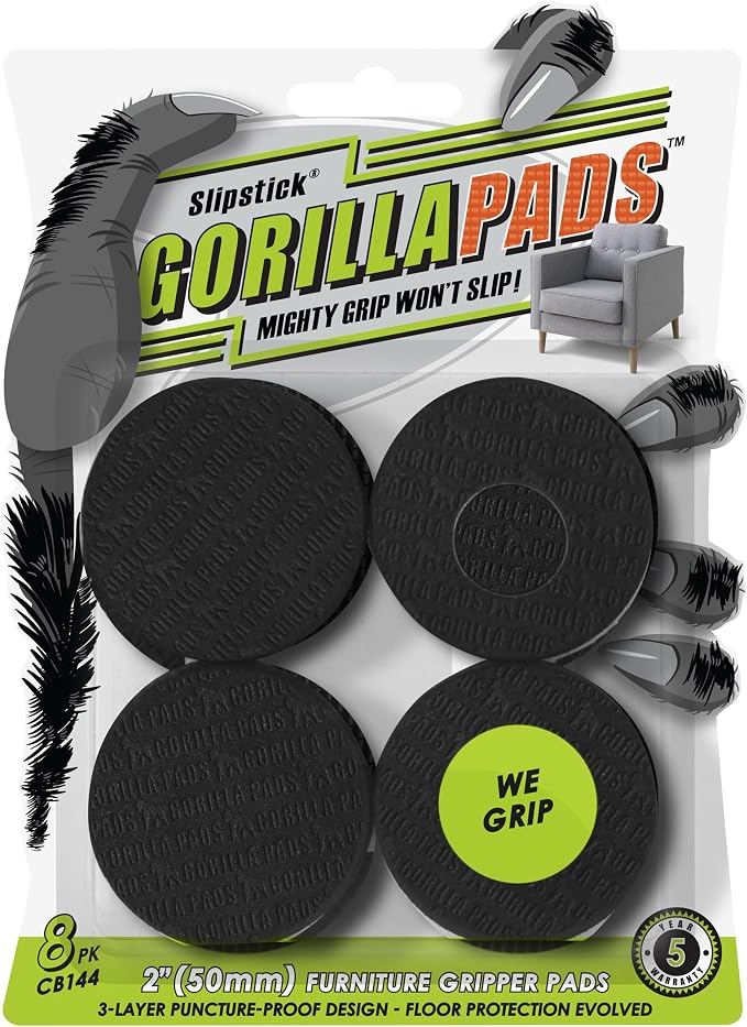 Slipstick GorillaPads CB144 Non Slip Furniture Pads/Grippers Furniture Feet by Slipstick