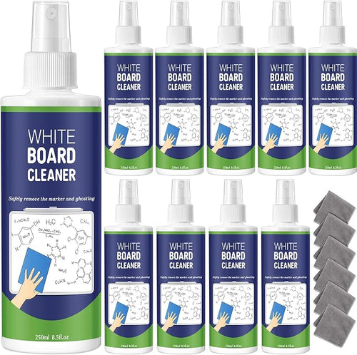 10 Pack Whiteboard Cleaner Spray 8.5oz Dry Erase Board Cleaner by Dansib