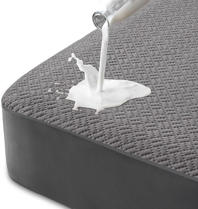 Hanherry 100% Waterproof Mattress Protector King Size by Hanherry
