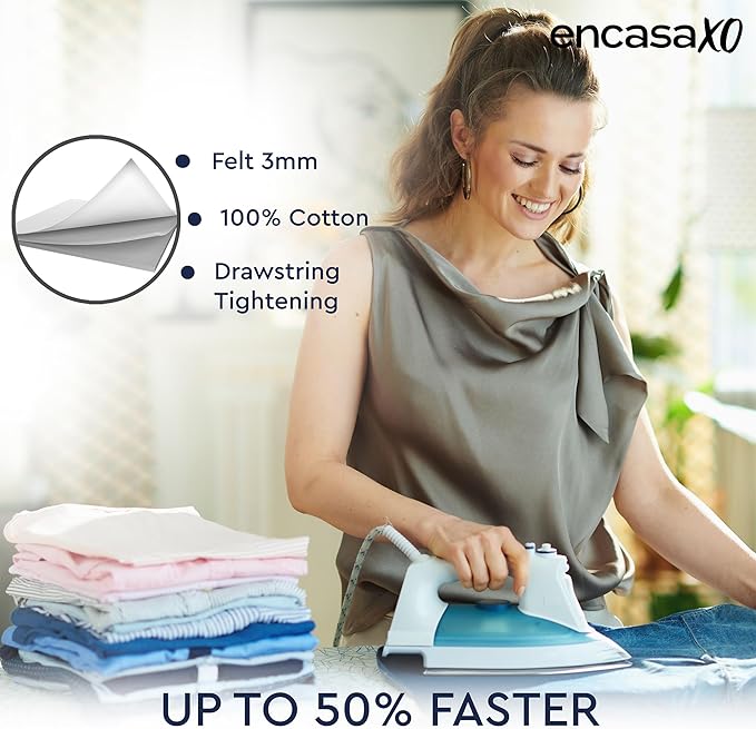 Encasa XO Ironing Board Covers Drawstring Tightening - Image 7