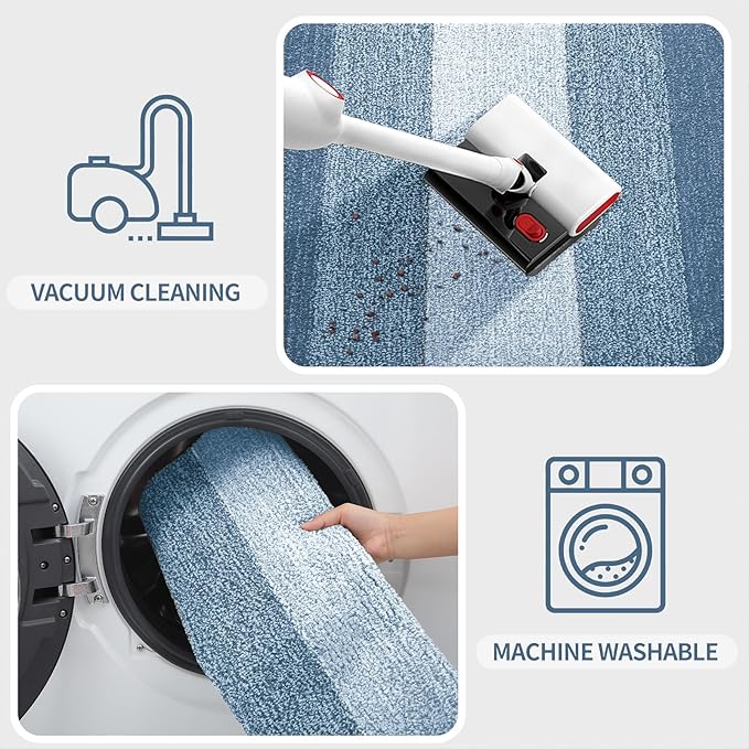 Kitinjoy Indoor Outdoor Door Mat, 59x36 Non-Slip Absorbent Dirt Trapper - Image 5