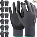 Kebada Work Gloves for Men and Women, Foam Nitrile Coated Safety Gloves by KEBADA