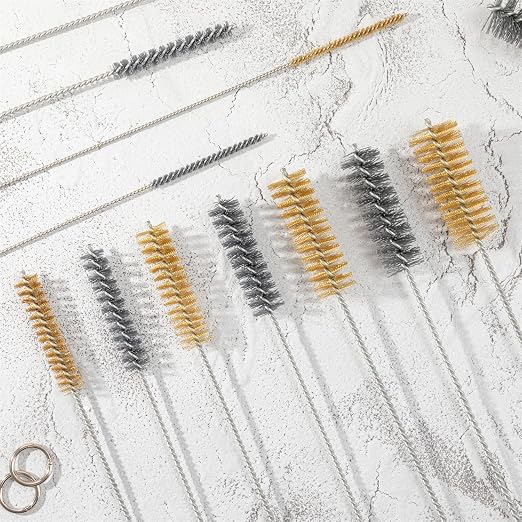 16 Inch Extra Long Pipe Cleaning Brush Set Abrasive Filament, 8 Piece Variety - Image 6