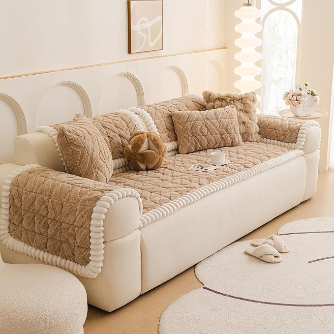 OTOB Couch Covers for 3 Cushion Couch Sofa Pet Friendly, Washable & Non Slip - Image 9