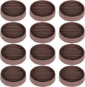Non Slip Furniture Pads, 2.5” Round Rubber Caster Cups, Anti-Slip Gripper by VOCOMO