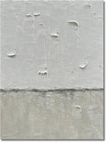 NANKAI Hand Painted Grey and White art Canvas Paintings Minimalist Abstract Oil by NANKAIOilPaintingArt