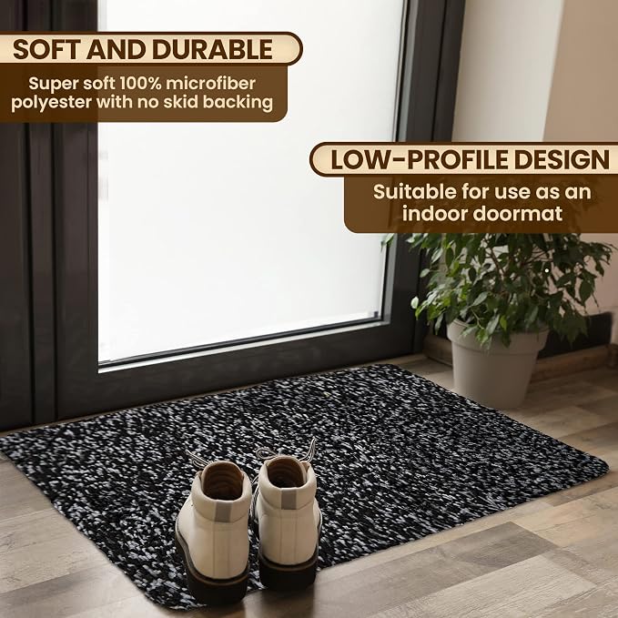 Premium Microfiber Indoor Door Mat – 20"x30" Washable Entry Mat, Waterproof - Image 3
