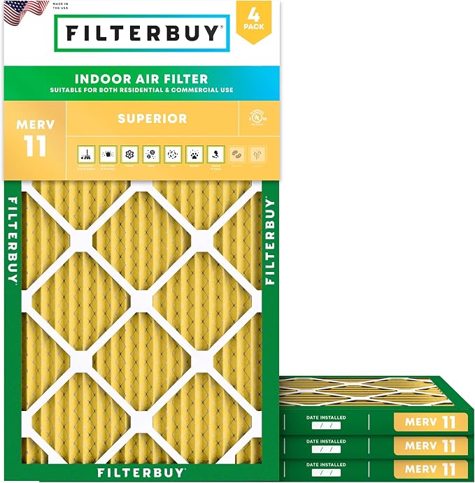 Filterbuy 14x36x1 Air Filter MERV 11 Allergen Defense Replacement, by Filterbuy