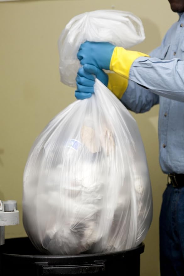 Aluf Plastics High Density Trash Bags, 30 Gallon, 8 Micron, - Image 3