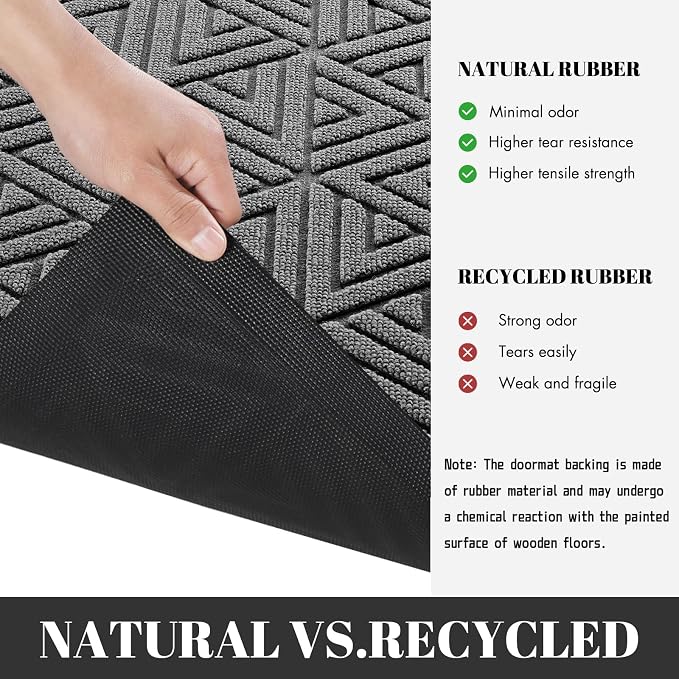 Yimobra Large Door Mat 47x32, All-Weather Waterproof Non-Slip Welcome Matt - Image 4
