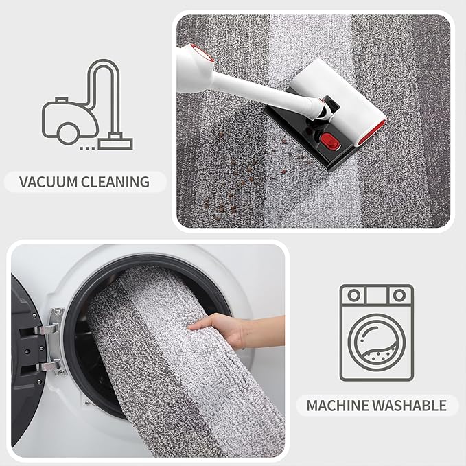 Kitinjoy Indoor Outdoor Door Mat, 30x17 Non-Slip Absorbent Dirt Trapper - Image 5
