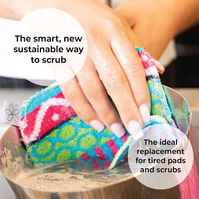 Skoy Scrub, 1-Piece Reusable, Non-Scratching Dish Scrubber - Image 7