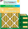 Filterbuy 18x24x4 Air Filter MERV 11 Allergen Defense Replacement, by Filterbuy