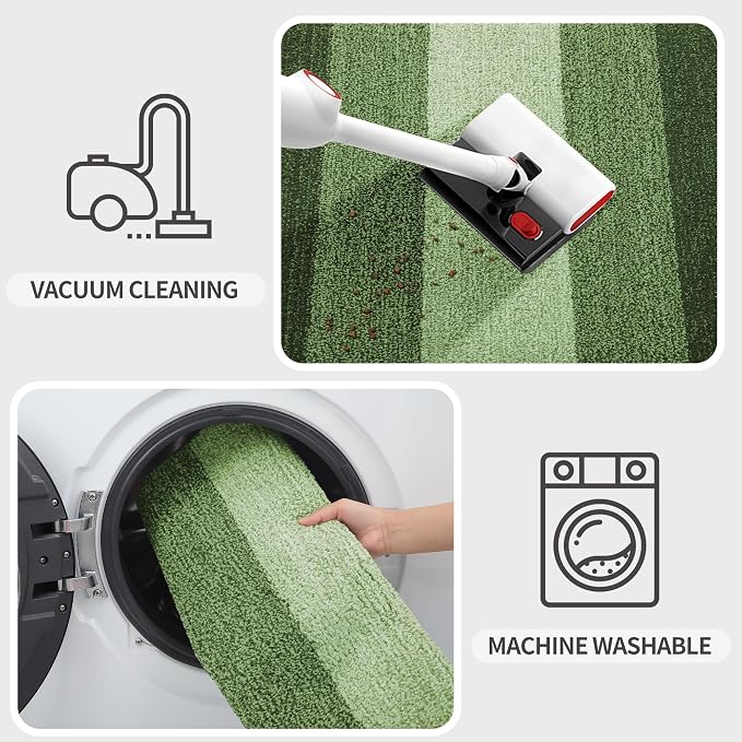 Kitinjoy Indoor Outdoor Door Mat, 71x47 Non-Slip Absorbent Dirt Trapper - Image 5