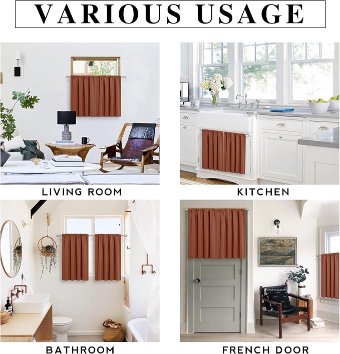 RYB HOME Bathroom Window Curtains - Image 7