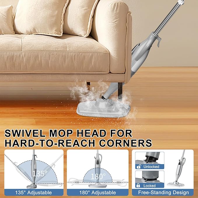 Steam Mop, 11-in-1 Powerful Steam Cleaner - Image 4