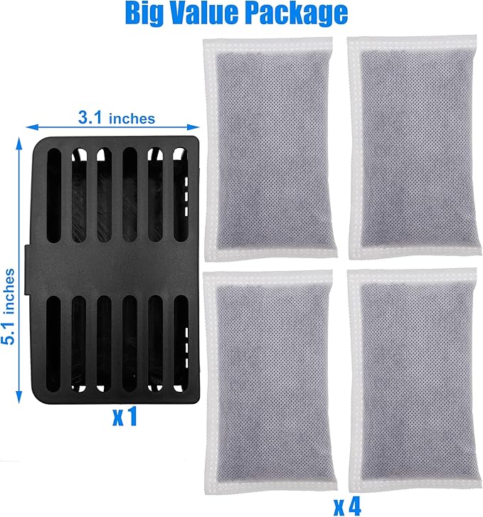 Activated Charcoal Odor Absorbing Filter Refill Deodorizer Compatible - Image 4