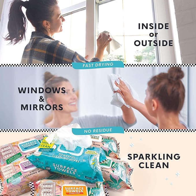 3 Packs Surface Cleaning Wipes Bleach Free, Thick & Large Dispose, All-Purpose - Image 5