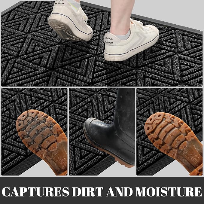 Yimobra Outdoor Mats for Front Door 29.5x17, All-Weather Waterproof Non-Slip - Image 3