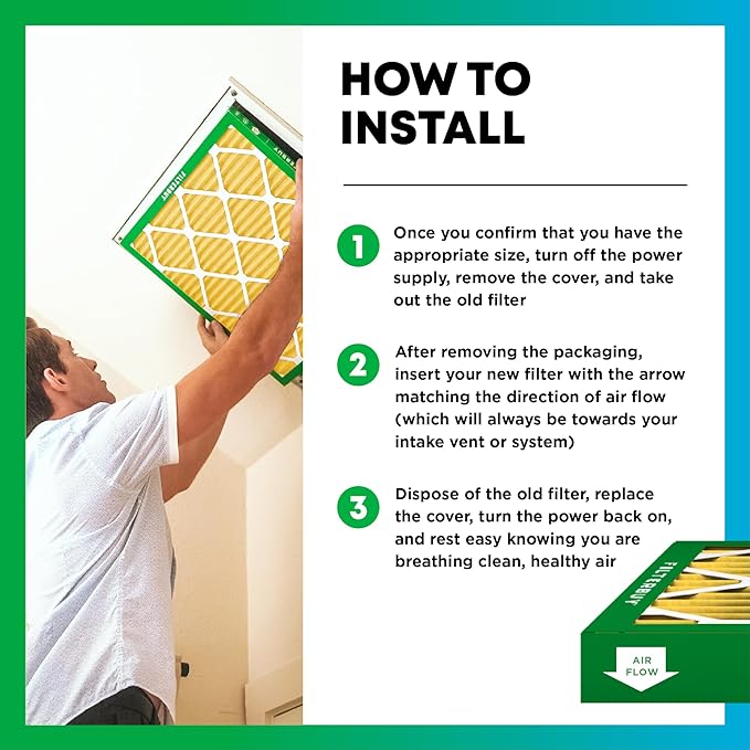 Filterbuy 14x18x1 Air Filter MERV 11 Allergen Defense Replacement, - Image 5