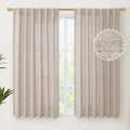 YoungsTex Natural Linen Curtains 45 Inch Length by YoungsTex