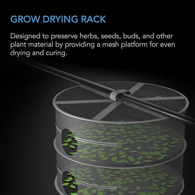 AC Infinity Herb Drying Rack, 6-Layer Hanging Mesh Net - Image 2
