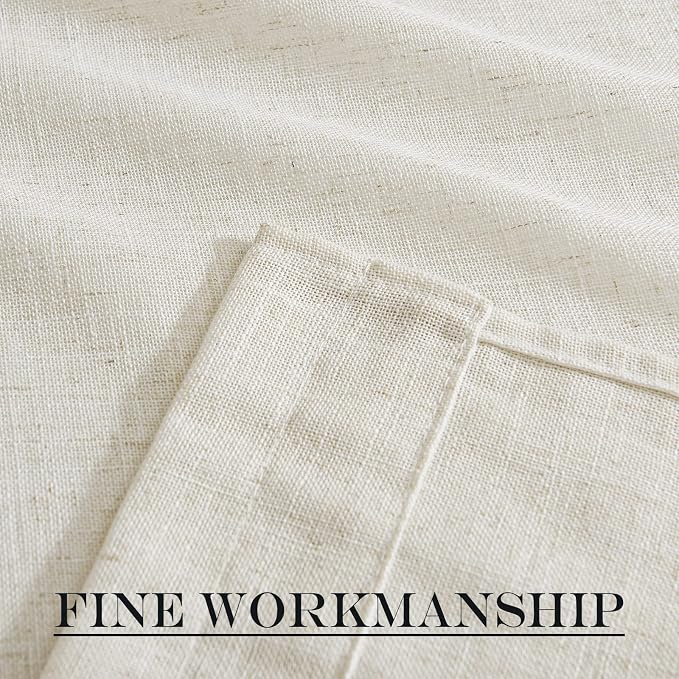 NICETOWN Linen Sheer Patio Door Curtain Drapery Panel - Image 6