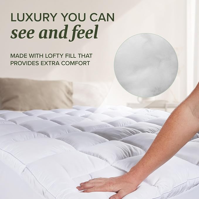 Beckham Hotel Collection Queen Size Mattress Pad & Protector Hybrid - Image 5