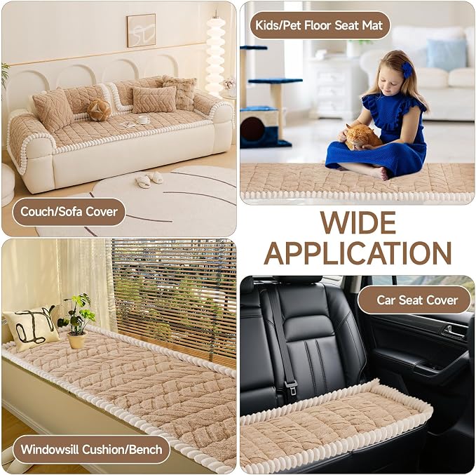 OTOB Couch Covers for 3 Cushion Couch Sofa Pet Friendly, Washable & Non Slip - Image 5