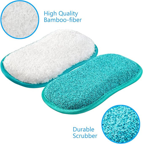 10 Pack Kitchen Dish Sponges Scrubber Non-Scratch Multi-Purpose Dishcloths - Image 2