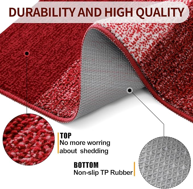 Kitinjoy Indoor Outdoor Door Mat, 36x24 Non-Slip Absorbent Dirt Trapper - Image 3