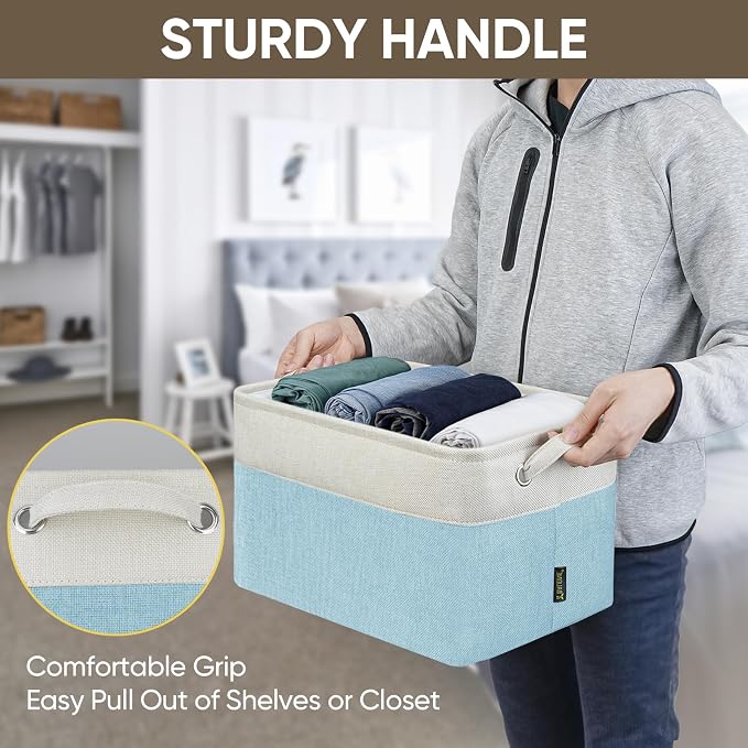 BALEINE 3 Pack Fabric Storage Bins - Image 6