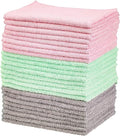 Amazon Basics Microfiber Cleaning Cloths, Ultra Soft and Absorbent, Free from by AmazonBasics