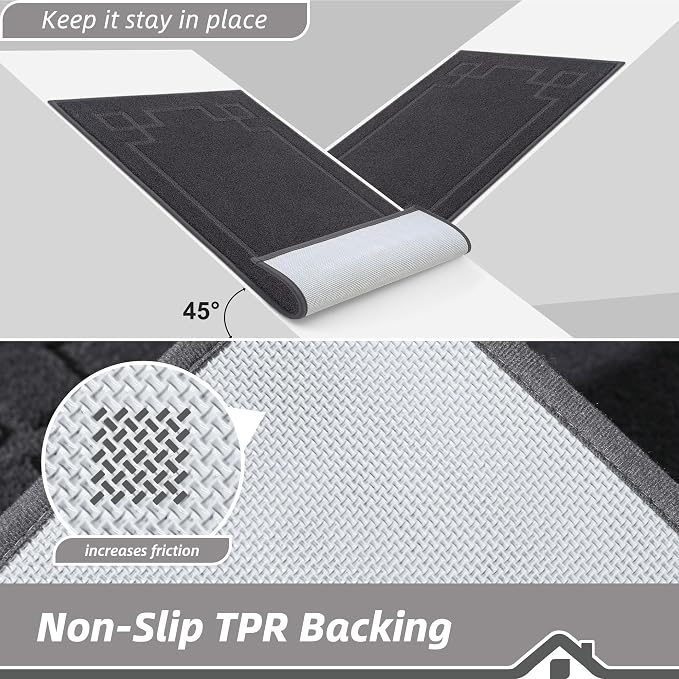BEQHAUSE Door Mat 20" x 32", Non-Slip Door Mats Indoor Entryway Rugs Washable - Image 4