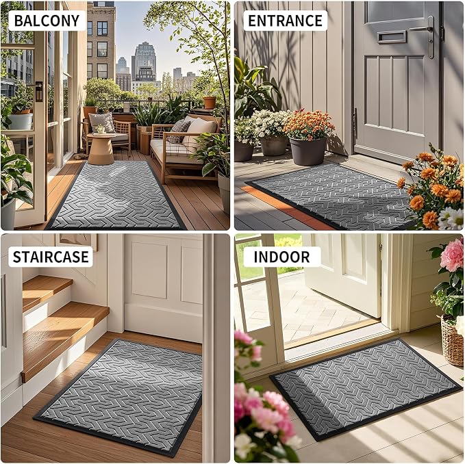 Yimobra Large Door Mat Outside Entrance 47x32, Waterproof Heavy Duty Outdoor - Image 6
