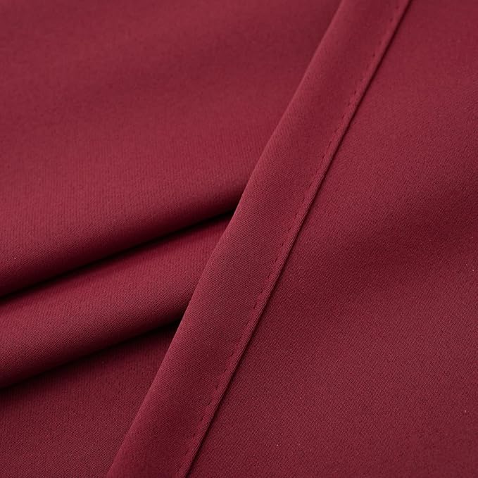 Pickluc Cafe Curtain 30 Inches Long, Rod Pocket Kitchen Half Window Curtain - Image 4