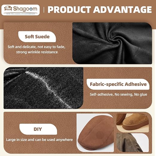 Suede Repair Patch, Large Fabric Repair Tape, Self-Adhesive Patches - Image 3