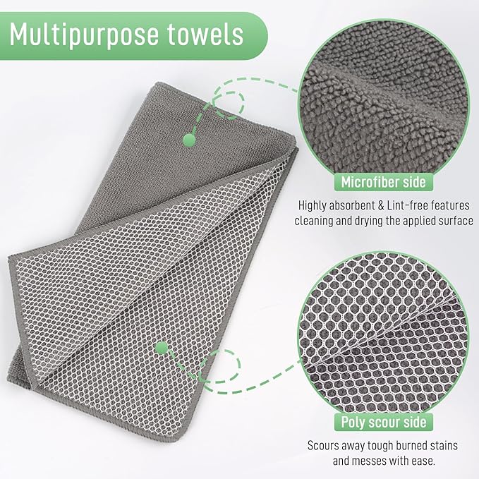 SINLAND Microfiber Dish Cloths Dish Rags - Image 3
